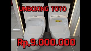 UNBOXING DAN REVIEW KLOSET  DUDUK MEREK TOTO TIPE CW 823 NJ/ HARGA 9 JUTAAN