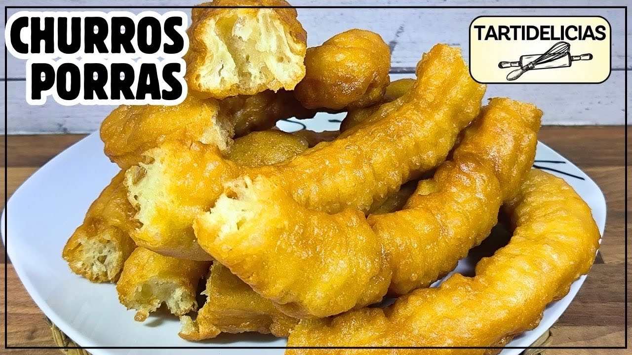 ✅ PORRAS CASERAS (CHURROS) Con un VASO, Sin Pesar Ingredientes ❗