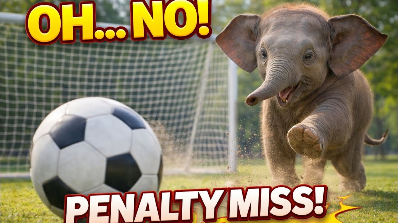 Elephant Misses Penalty Kick 😱 | Funny Moment at Elephant Festival Sauraha