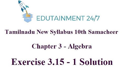 10th std Maths|Exercise 3.15 - 1|Graph of Variation|Algebra|TN Samacheer Syllabus 2020|Ex 3.15|Sum 1