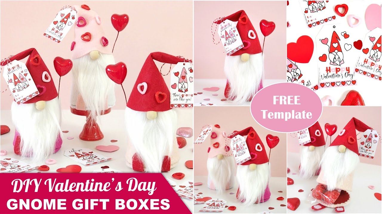 Gersoniel Gnome Valentine's Day Cards Bulk - 48 Sets With Candy Holder Bags, 6 Designs For Classroom Exchange - View #9