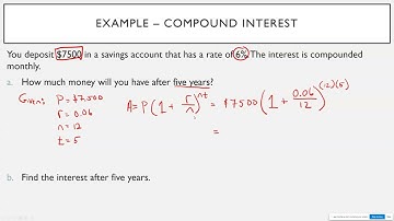 SUNY WCC - Math Resources for Students - Quick Review - Compound Interest