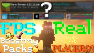 Do FPS Boosting Texture Packs ACTUALLY Boost FPS? (Placebo?)