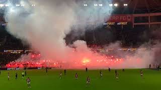 Royal Antwerp FC- Sporting Anderlecht: Pyroshow