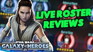 LIVE ROSTER REVIEWS!