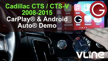 CarPlay Android Auto demo Cadillac CTS 2008 2009 2010 2011 2012 2013 2014 2015 with VLine VL2 System