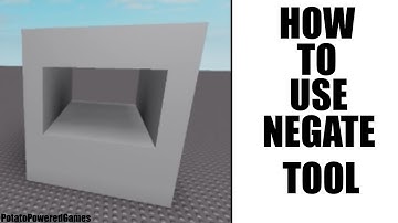 HOW TO USE THE NEGATE TOOL! (ROBLOX STUDIO TUTORIAL) (READ PINNED COMMENT)