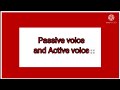 Active  voice passive voice skill test