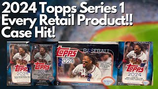 Case Hit! 2024 Topps Series 1 Baseball Every Retail Product! Mega, Blaster, Hanger and Fat Pack!