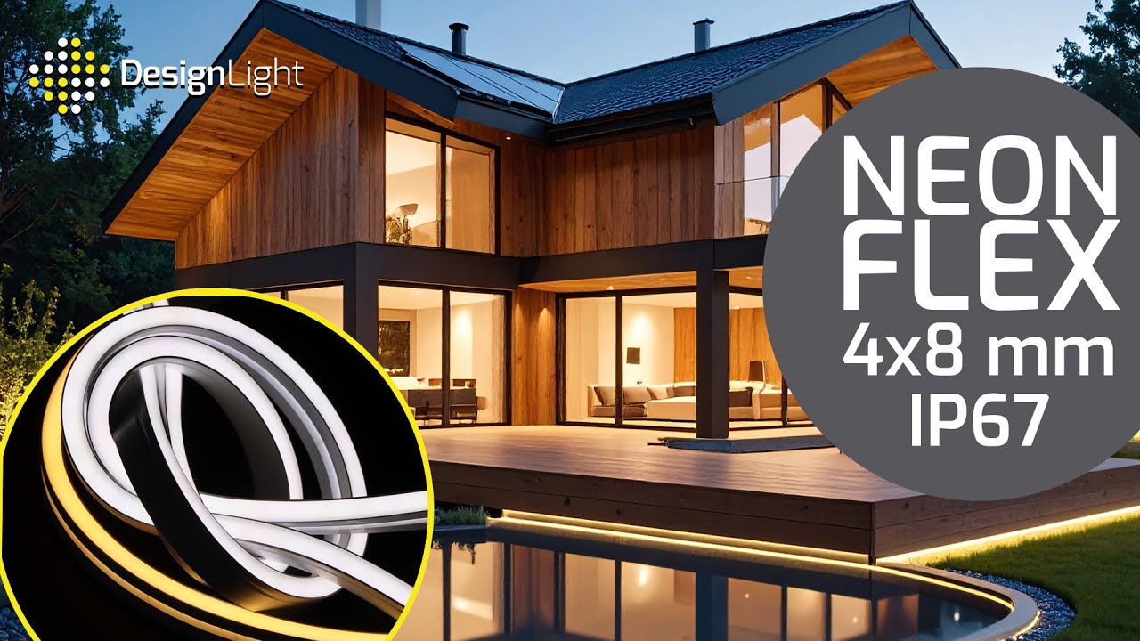 NEON FLEX SLIM – elastyczna i ultracienka taśma LED 4x8 mm 12 lub 24V DC, 5 lub 25 m – Design Light