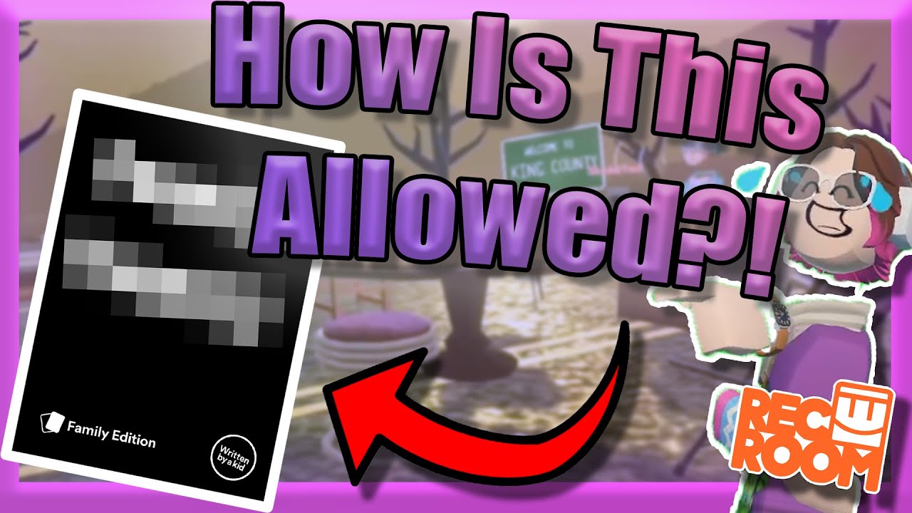 Cards Against Humanity Is Outrageous In Rec Room VR YouTube