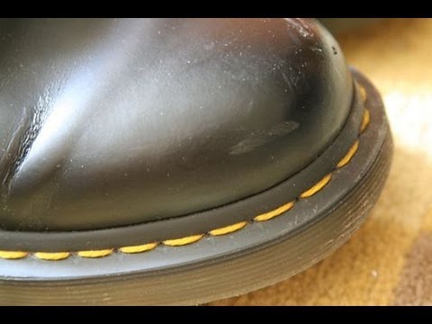 how to clean dr martens yellow stitching
