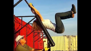 Pole Vault Swing-Up Rack Training