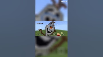 Olaf is in Minecraft #short @JordanGamerCrafter