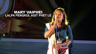 Video thumbnail of "Mary Vaiphei - Lalpa pengkul Live | 4th State Level THAZIING LAP 2019 | Hornbill Cable"