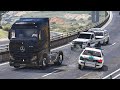 سائق شاحنة خطير تعجز الشرطة عن ملاحقته ويفزع راعي الشاص لمساعدة الدوريات قراند 5 GTAV 