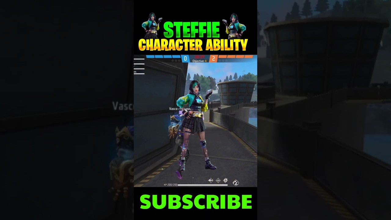 STEFFIE CHARACTER ABILITY  || op character in cs rank 🥳 || 