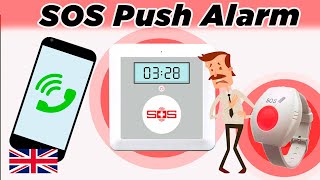 Sos Push Security System With Wrist Watch For Home, Elderly To Call Quick In Alarm Situation