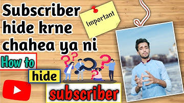 how to hide subscribers on youtube 2021 | subscriber hide kaise kare | Urdu | Hindi