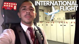 WORKING A FLIGHT TO LONDON AND HAVING THE BEST LAYOVER | FLIGHT ATTENDANT LIFE VLOG