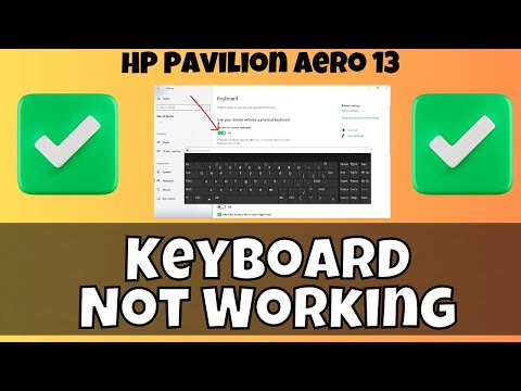 HP Pavilion Aero 13-be1021AU 【スペースキー故障】 How To Fix Keyboard Problems In HP Pavilion Aero 13 | Keyboard Not