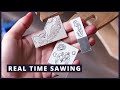 SAWING TINY DETAILS in real time - testing jeweler's saw frame by Lion Punch Forge & Pepetools