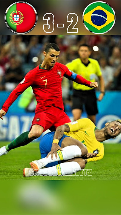 Ronaldo Kicks Neymar Jr | Portugal VS Brazil 2026 World Cup Imaginary Final | #ronaldo vs #neymar