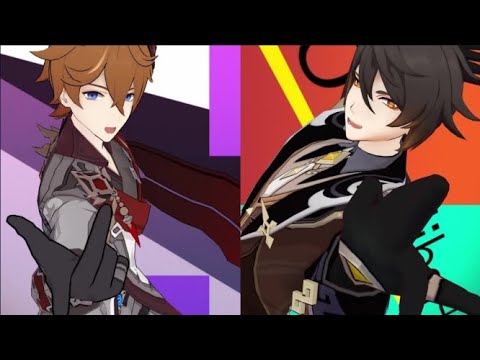 【原神mmd // Genshin Impact MMD】タルタリヤと鍾離先生で [A]ddiction  【Tartaglia＋Zhongli】