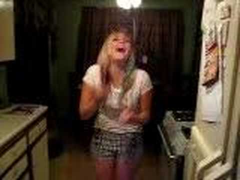 girl cracks egg on her face girl cracks egg on her face