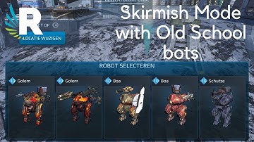 War Robots: Golem, Boa and Schutze Gameplay in Old Skirmish Mode [831K Damage-6 kills]