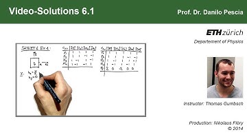 Group Theoretical Methods in Solid State Physics, Video-Solution 6.1