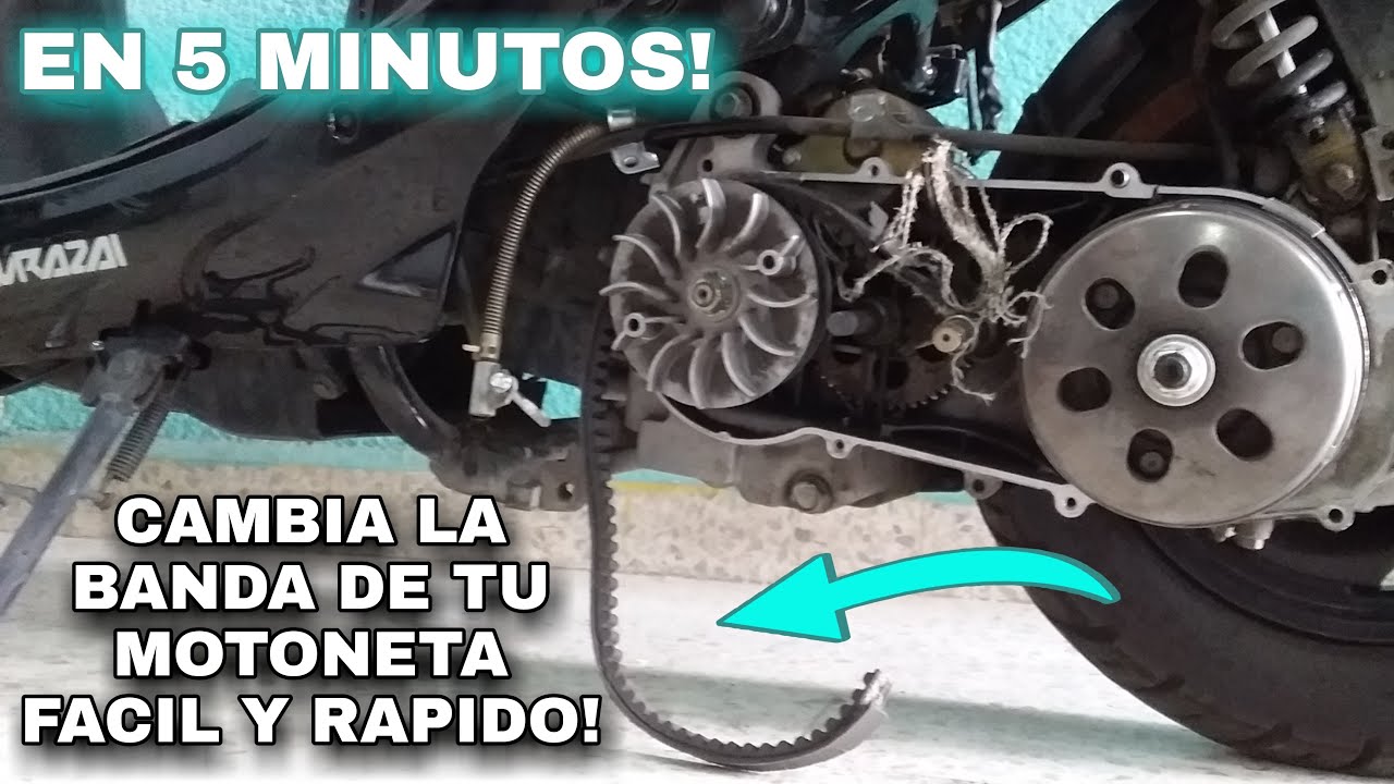 COMO CAMBIAR BANDA DE MOTONETA