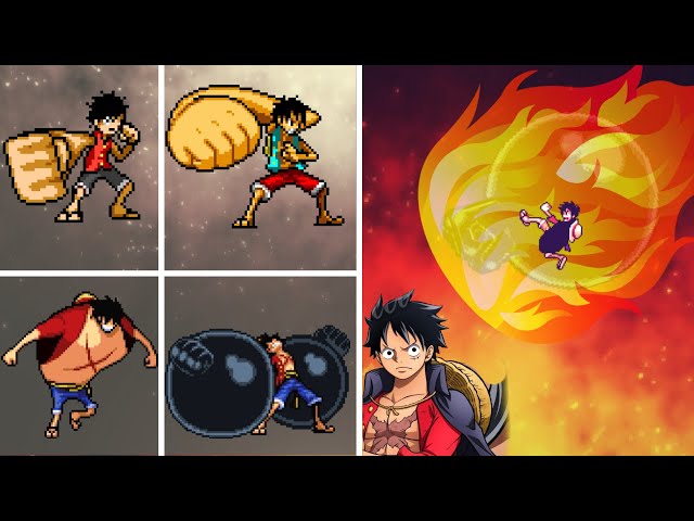 EVOLUTION OF LUFFY'S GEAR THIRD IN ONE PIECE GAMES MUGEN 