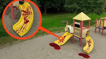 If you see Blood in This Haunted Playground, Run Away Fast! (It