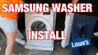 SAMSUNG FRONT LOAD WASHER INSTALL