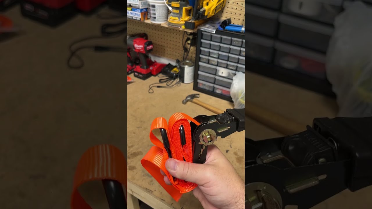 Easy Ratchet Strap Storage 