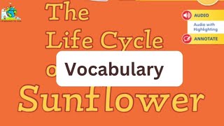 The Life Cycle of a Sunflower vocabulary / U2 L2 / myView Literacy GRADE 1