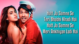 Teri Bhabhi (Lyrics) Coolie No.1| Varun Dhawan, Sara Ali Khan | Javed - Mohsin Ft. Dev N & Neha K