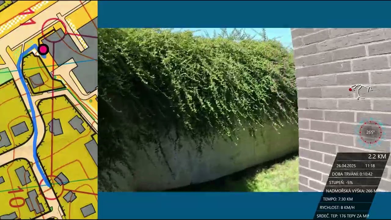 Orienteering Olomouc, H35 (M35), sprint, 2025-04-26 | Headcam orienteering