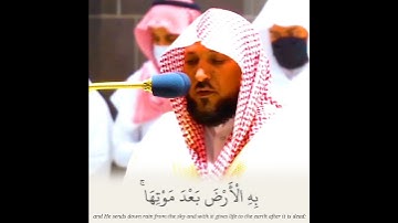 (وَمِنْ آيَاتِهِ يُرِيكُمُ الْبَرْقَ خَوْفًا وَطَمَعًا) تلاوة خاشعة لفضيلة الشيخ د. ماهر المعيقلي
