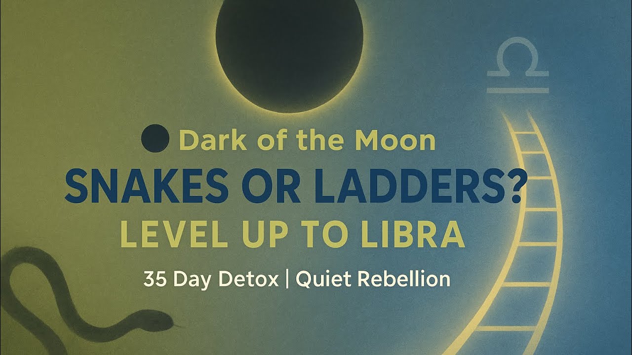 Dark of the Moon 🌑 | Snakes & Ladders of Growth | From Virgo to Libra | 35 Day Detox Challenge