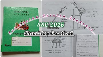 SSC 2026 Chemistry Practical Full || English Version || Chemistry Practical on short syllabus📖🖊️