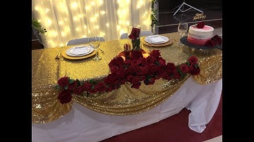 72" Round Sparkly Gold Sequin Table Cloth Sequin Table Cloth,Cake Sequin Tablecloths, Sequin  Review