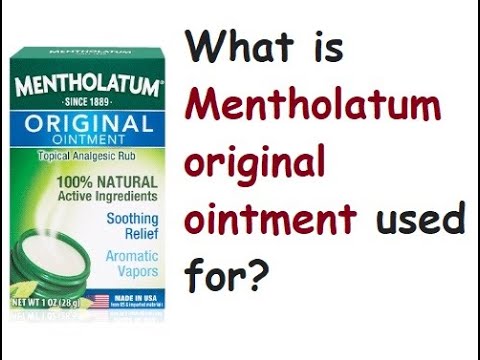 Video: Mentolatum nədən hazırlanır?