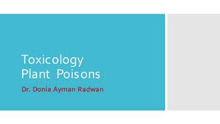 plant poisons 1 نظرى