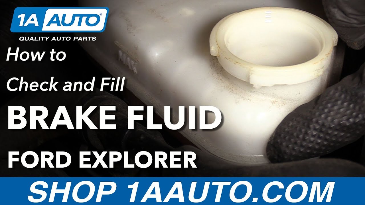 How to Check and Fill Brake Fluid 2011-19 Explorer | 1A Auto
