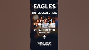 Thumbnail of EAGLES HOTEL CALIFORNIA VOCAL ISOLATED #accapella #VOCALISOLATED #eagles #EAGLESHOTELCALIFORNIA