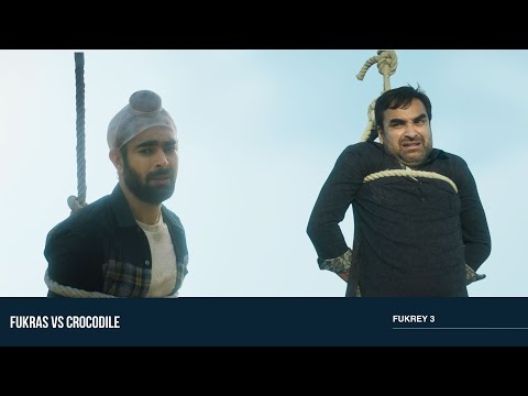 Fukras Vs Crocodile | Fukrey 3 | Pulkit, Varun, Manjot, Richa, Pankaj