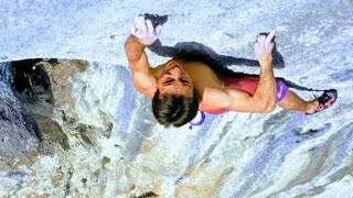 1st two 8b free solo in the climbing history in 1991. - YouTube