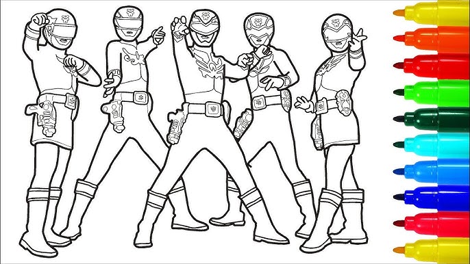 power rangers megaforce transformers coloring pages